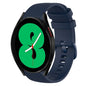 20mm Plaid Solid Color Silicone Watch Band