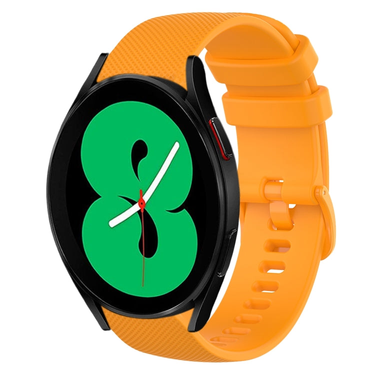 20mm Plaid Solid Color Silicone Watch Band