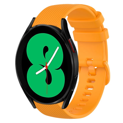 20mm Plaid Solid Color Silicone Watch Band