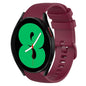 20mm Plaid Solid Color Silicone Watch Band