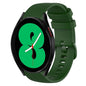 20mm Plaid Solid Color Silicone Watch Band