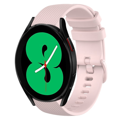 20mm Plaid Solid Color Silicone Watch Band