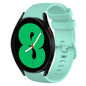 20mm Plaid Solid Color Silicone Watch Band
