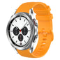 20mm Plaid Solid Color Silicone Watch Band