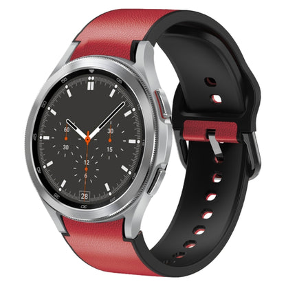 20mm Silicone Adhesive Leather Watch Band