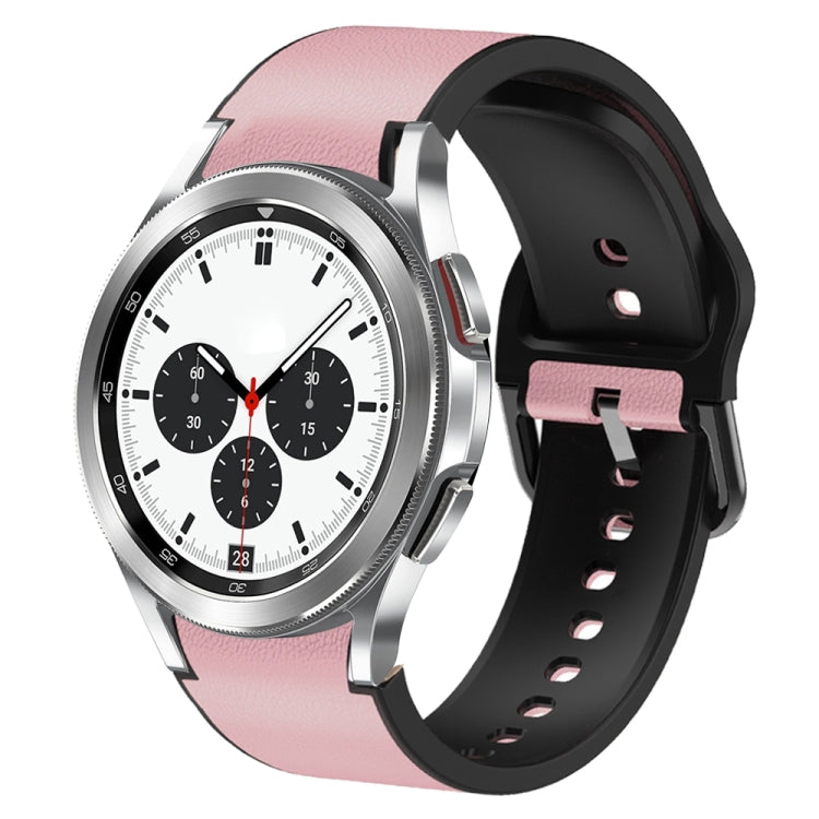 20mm Silicone Adhesive Leather Watch Band