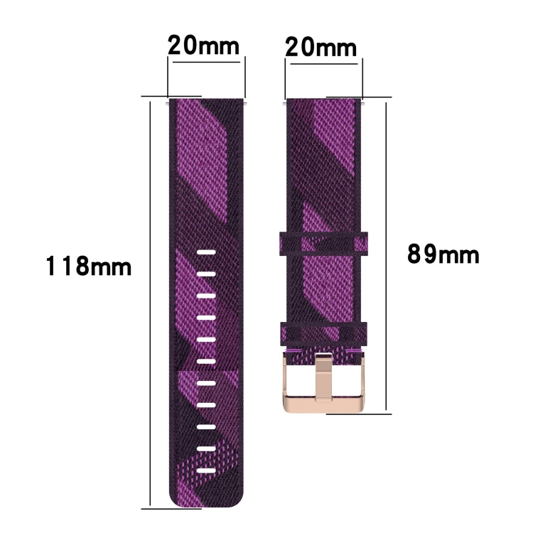 20mm Nylon Woven Watch Band