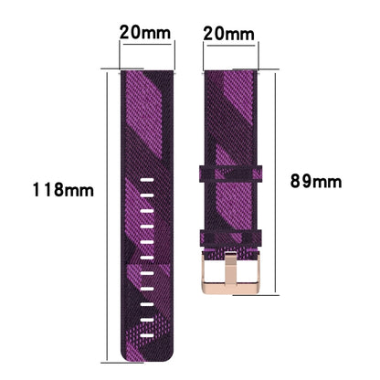 20mm Nylon Woven Watch Band