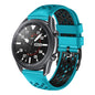 22mm Two-Color Breathable Silicone Watch Band