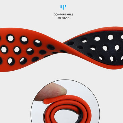 22mm Two-Color Breathable Silicone Watch Band