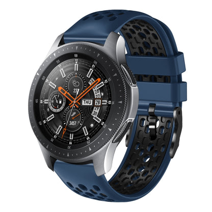 22mm Two-Color Breathable Silicone Watch Band