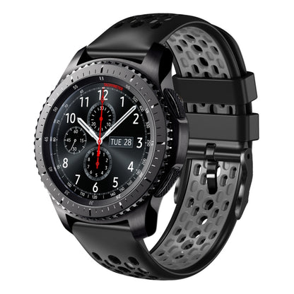 22mm Two-Color Breathable Silicone Watch Band