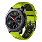 22mm Two-Color Breathable Silicone Watch Band