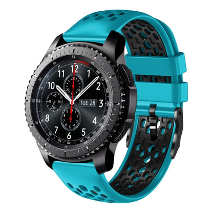 22mm Two-Color Breathable Silicone Watch Band