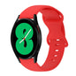 20mm Butterfly Buckle Solid Color Silicone Watch Band