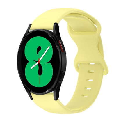 20mm Butterfly Buckle Solid Color Silicone Watch Band