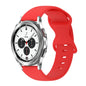 20mm Butterfly Buckle Solid Color Silicone Watch Band