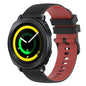 20mm Checkered Two-Color Silicone Watch Band