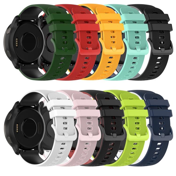 20mm Checkered Two-Color Silicone Watch Band