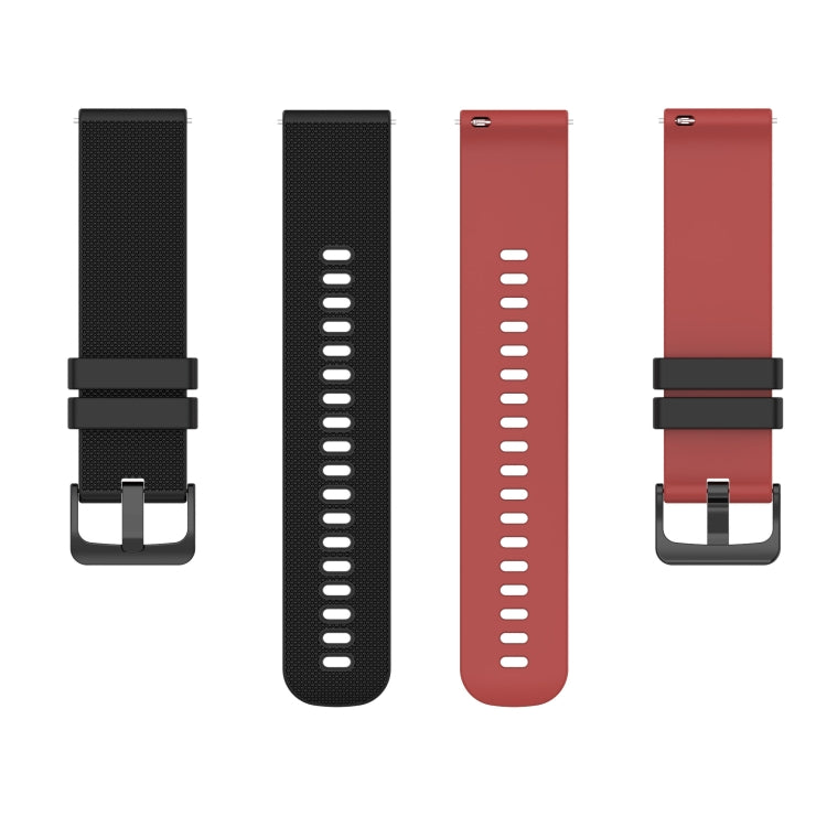 20mm Checkered Two-Color Silicone Watch Band