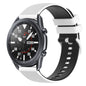 22mm Checkered Two-Color Silicone Watch Band
