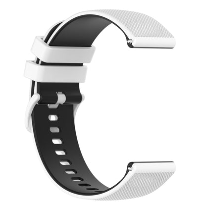 22mm Checkered Two-Color Silicone Watch Band