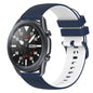 22mm Checkered Two-Color Silicone Watch Band