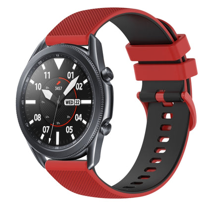 22mm Checkered Two-Color Silicone Watch Band