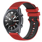 22mm Checkered Two-Color Silicone Watch Band