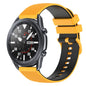 22mm Checkered Two-Color Silicone Watch Band