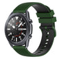 22mm Checkered Two-Color Silicone Watch Band