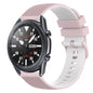 22mm Checkered Two-Color Silicone Watch Band