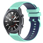 22mm Checkered Two-Color Silicone Watch Band