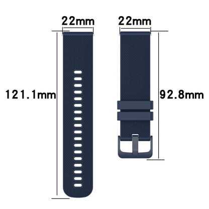 22mm Checkered Two-Color Silicone Watch Band