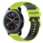 22mm Checkered Two-Color Silicone Watch Band