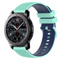 22mm Checkered Two-Color Silicone Watch Band