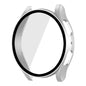 For Samsung Galaxy Watch5 44mm ENKAY Hat-Prince Full Coverage PC Frame + 9H Tempered Glass Case