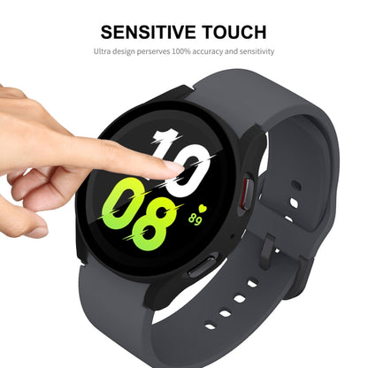 For Samsung Galaxy Watch5 44mm ENKAY Hat-Prince Full Coverage PC Frame + 9H Tempered Glass Case