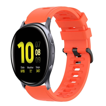 20mm Solid Color Soft Silicone Watch Band
