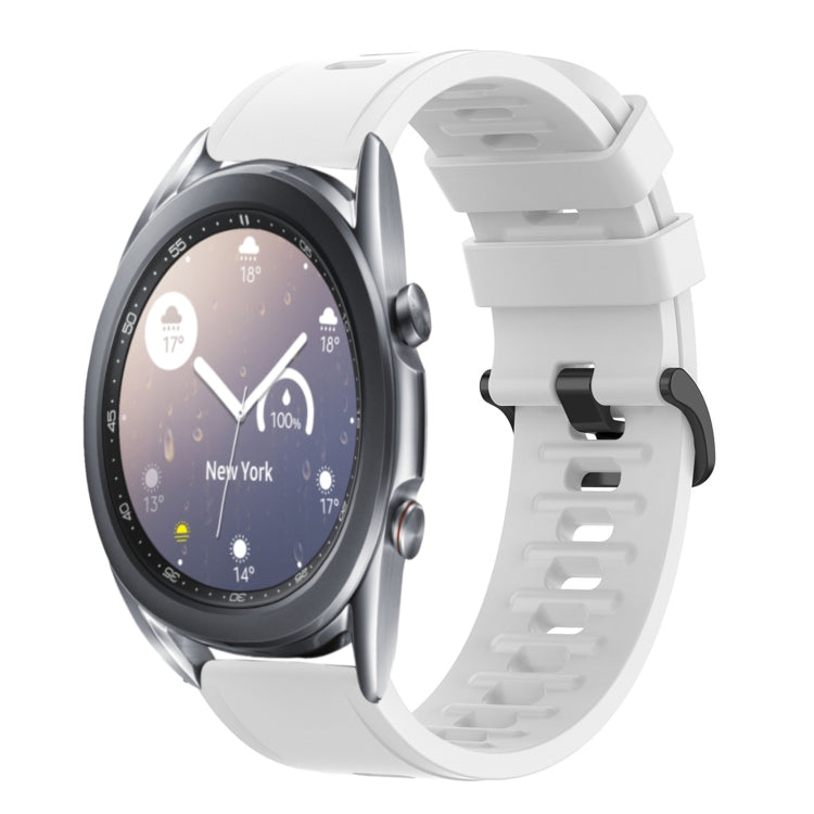 22mm Solid Color Soft Silicone Watch Band