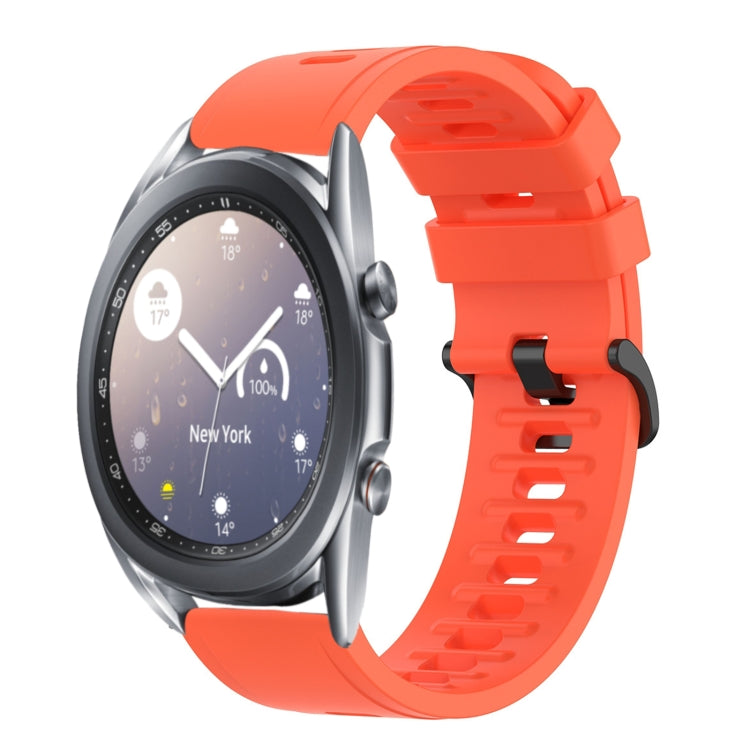 22mm Solid Color Soft Silicone Watch Band