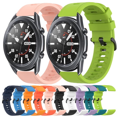 22mm Solid Color Soft Silicone Watch Band
