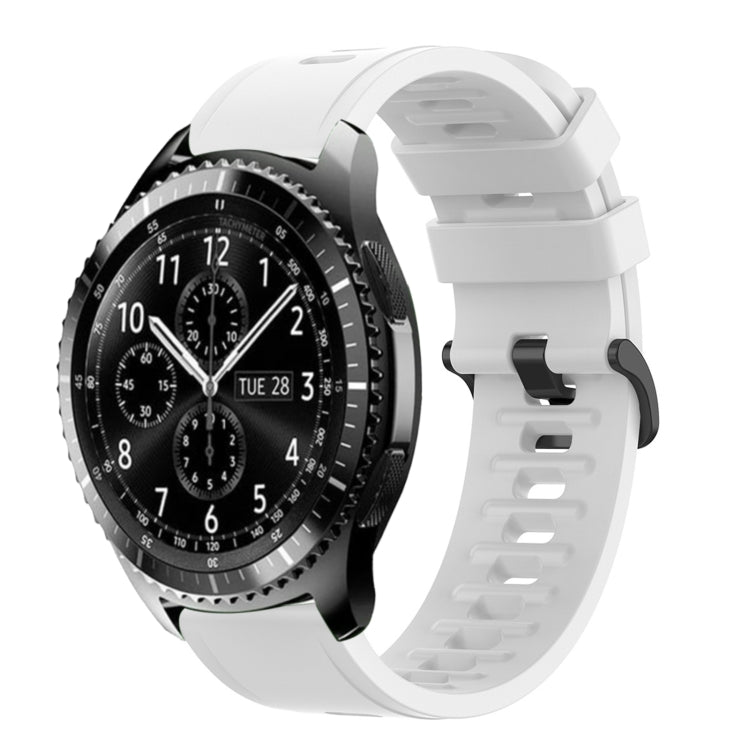 22mm Solid Color Soft Silicone Watch Band