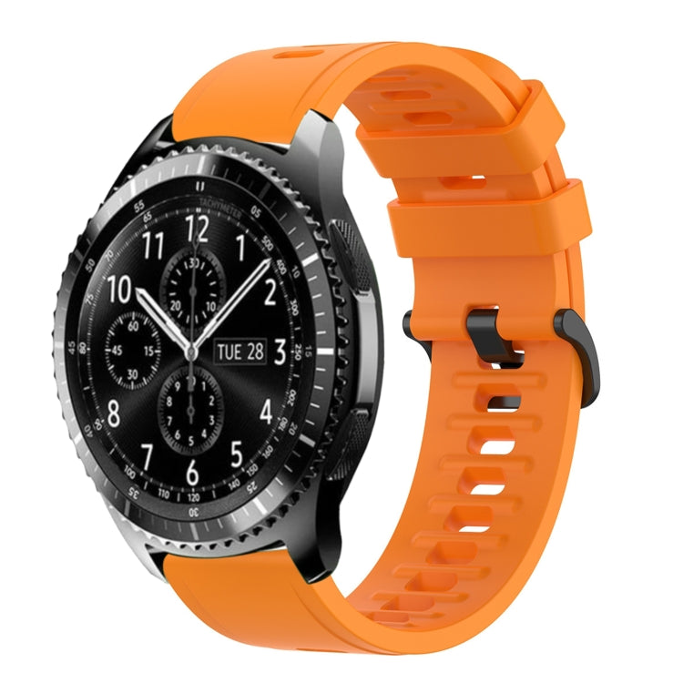 22mm Solid Color Soft Silicone Watch Band
