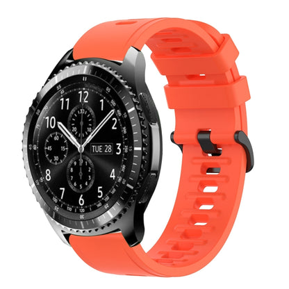 22mm Solid Color Soft Silicone Watch Band