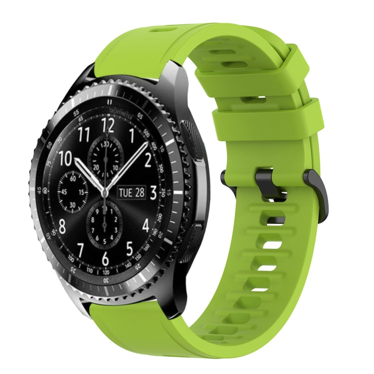 22mm Solid Color Soft Silicone Watch Band