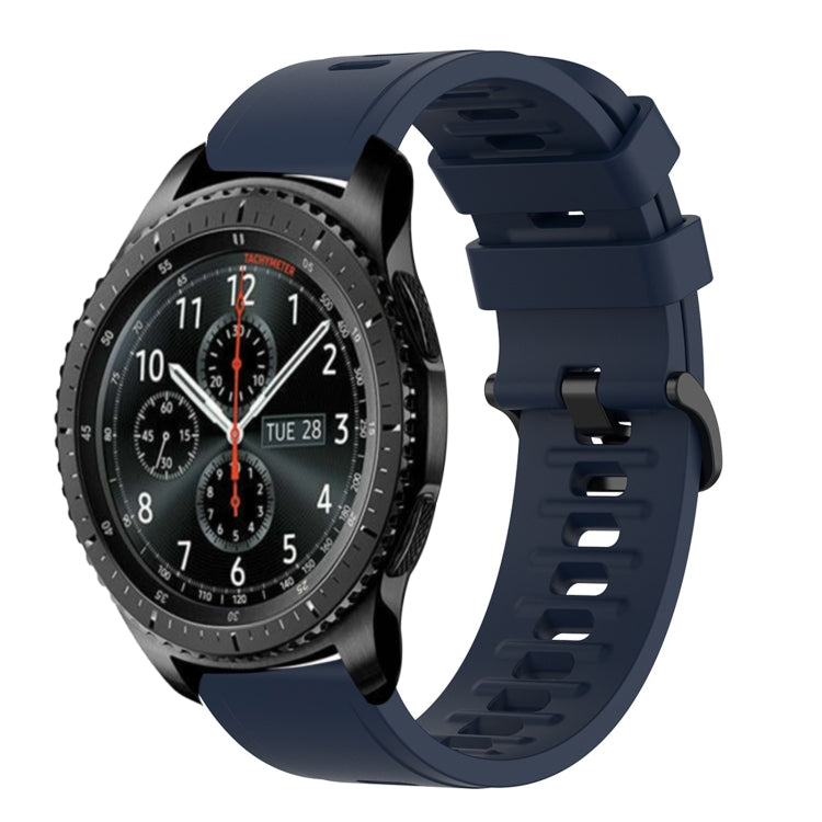 22mm Solid Color Soft Silicone Watch Band