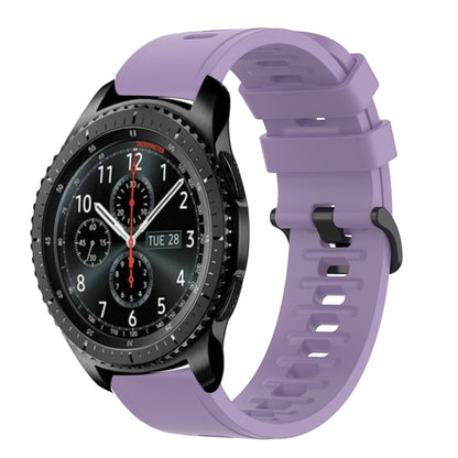 22mm Solid Color Soft Silicone Watch Band