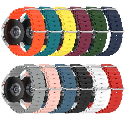20mm Ocean Style Silicone Solid Color Watch Band