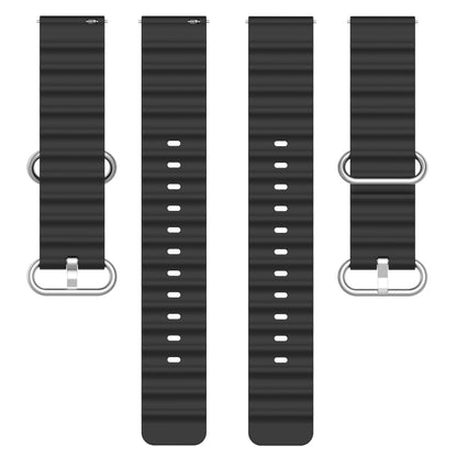20mm Ocean Style Silicone Solid Color Watch Band